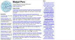 Desktop Screenshot of matjazperc.com