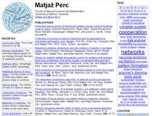 Tablet Screenshot of matjazperc.com